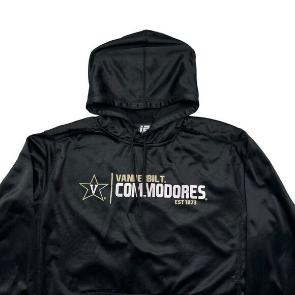 J2 Sport Sweatshirt Men's Large Black Vanderbilt Commodores Performance Hoodie - Picture 3 of 9